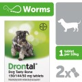 Drontal Dog Tasty Bone Worming Tablets-6 Pack